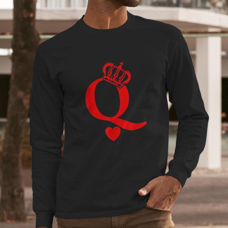 Queen Of Hearts King Of Hearts Long Sleeve T-Shirt Gifts for Him