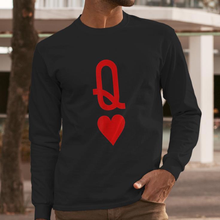 Queen Of Hearts Long Sleeve T-Shirt Gifts for Him