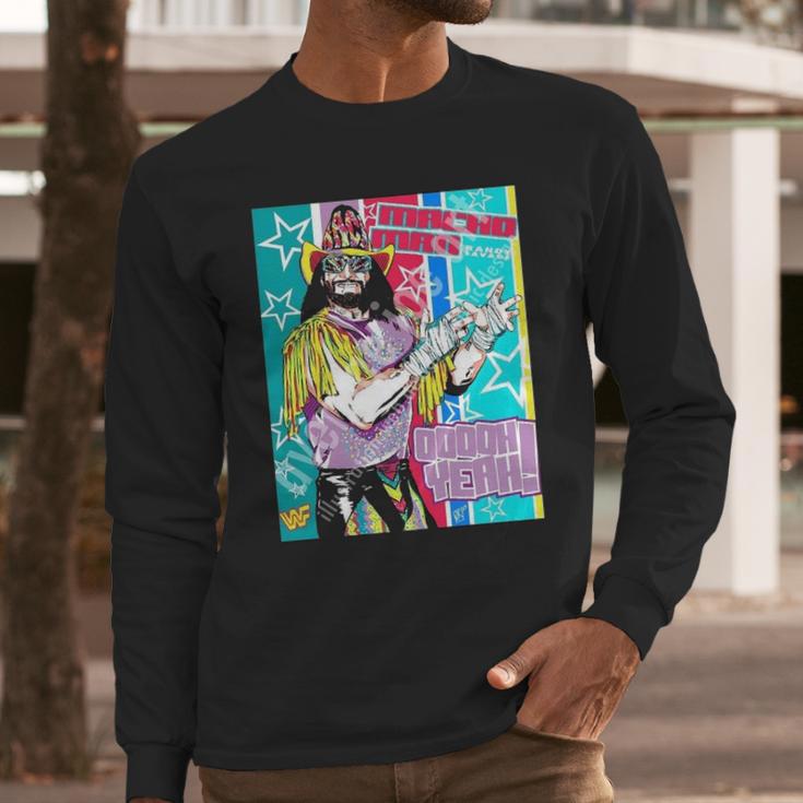 Randy Macho Man Savage Graphic Funny Long Sleeve T-Shirt Gifts for Him