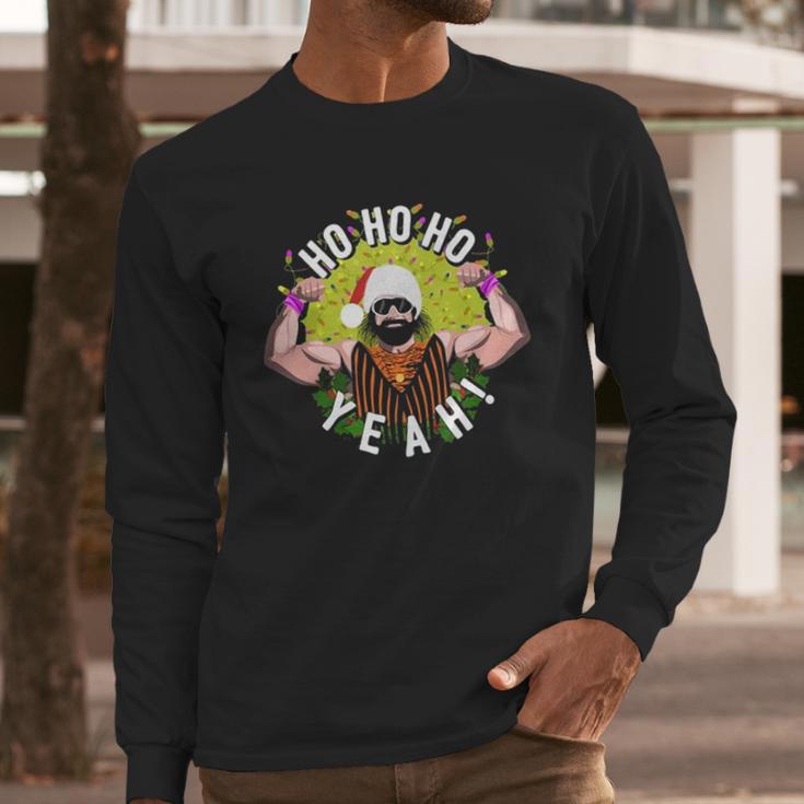 Randy Macho Man Savage Santa Ho Ho Ho Long Sleeve T-Shirt Gifts for Him