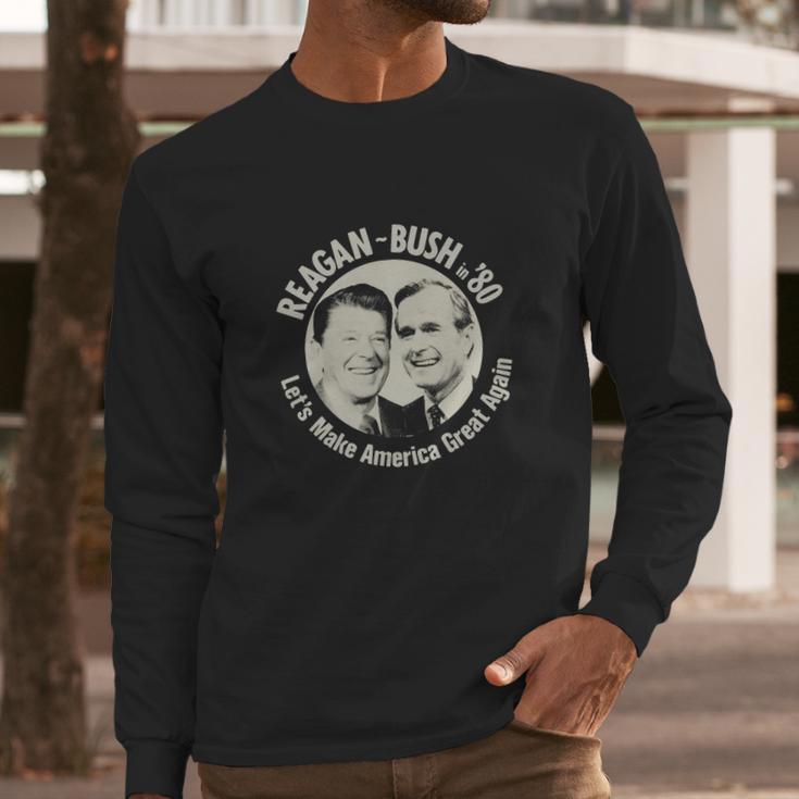 Reagan Bush 80 Campaign Long Sleeve T-Shirt Gifts for Him