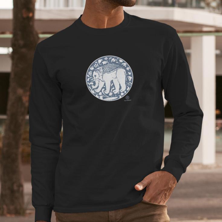 Regal Medieval Elephant Print By The Arabesque Long Sleeve T-Shirt Gifts for Him