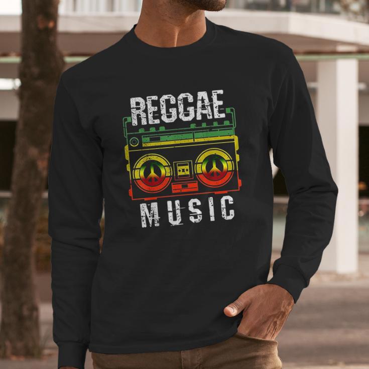 Reggae Music Peace One Love Rasta African Roots Long Sleeve T-Shirt Gifts for Him