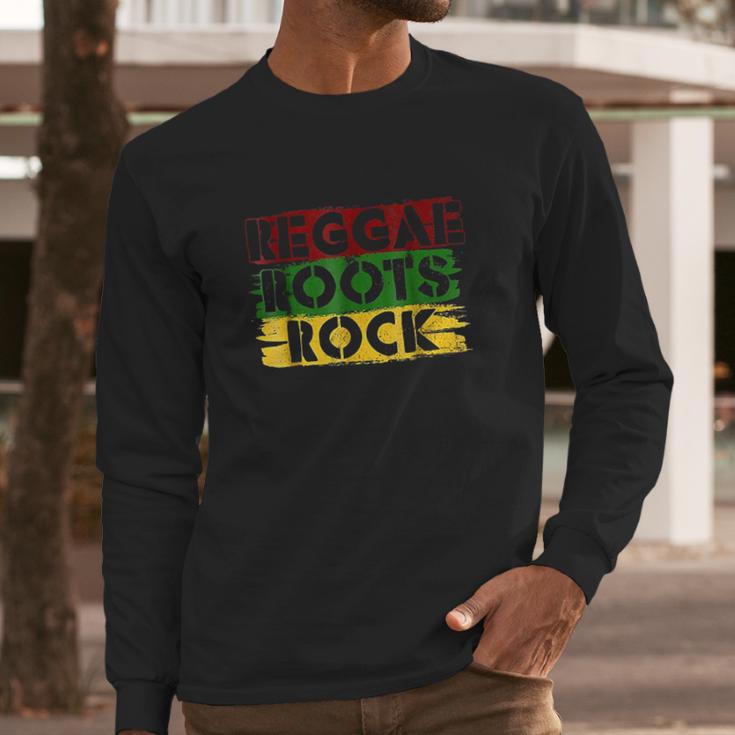 Reggae Roots Rock Jamaica Rastafari Long Sleeve T-Shirt Gifts for Him