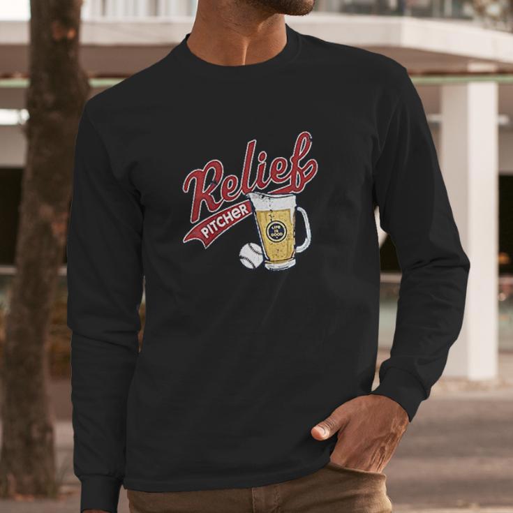 Relief Pitcher Long Sleeve T-Shirt Gifts for Him