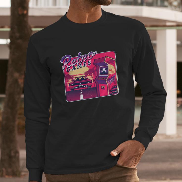 Retro Gaming Arcade Long Sleeve T-Shirt Gifts for Him