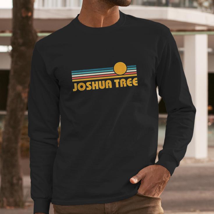 Retro Joshua Tree National Park Sunset Long Sleeve T-Shirt Gifts for Him