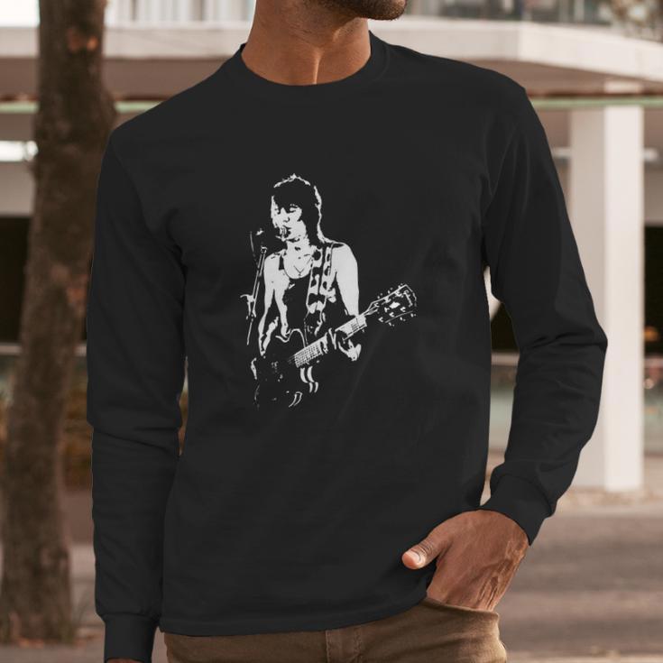 Retro Graphic Ronnie Wood Art Long Sleeve T-Shirt Gifts for Him