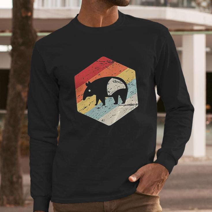 Retro Tapir Long Sleeve T-Shirt Gifts for Him