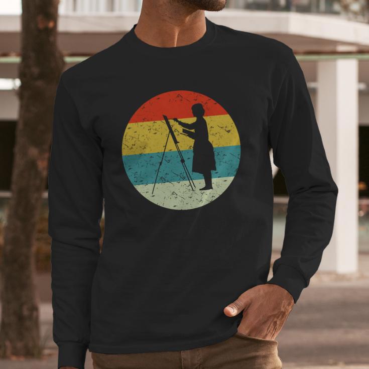 Retro Vintage Artist Long Sleeve T-Shirt Gifts for Him