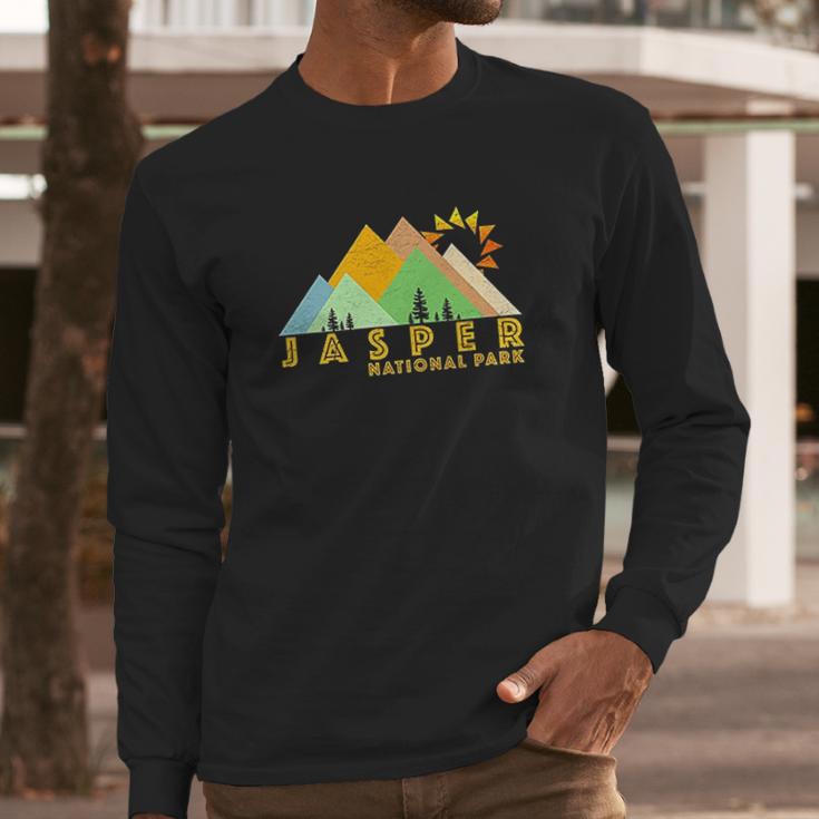 Retro Vintage Jasper National Park Long Sleeve T-Shirt Gifts for Him