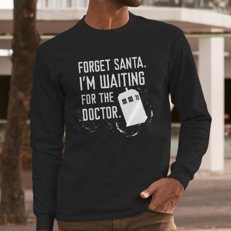 Ripple Junction Doctor Who Adult Forget Santa Light Weight Crew Long Sleeve T-Shirt Gifts for Him