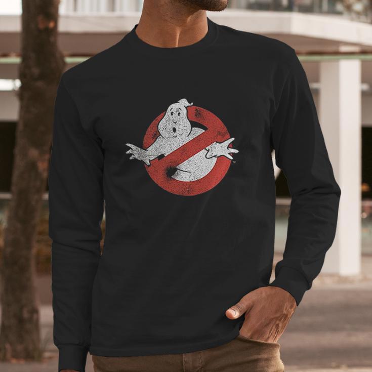 Ripple Junction Ghostbusters Distressed No Ghost No Type Long Sleeve T-Shirt Gifts for Him