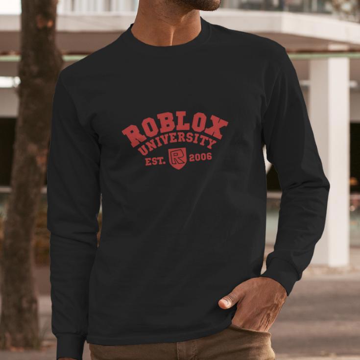 Roblox University T-Shirt Long Sleeve T-Shirt Gifts for Him