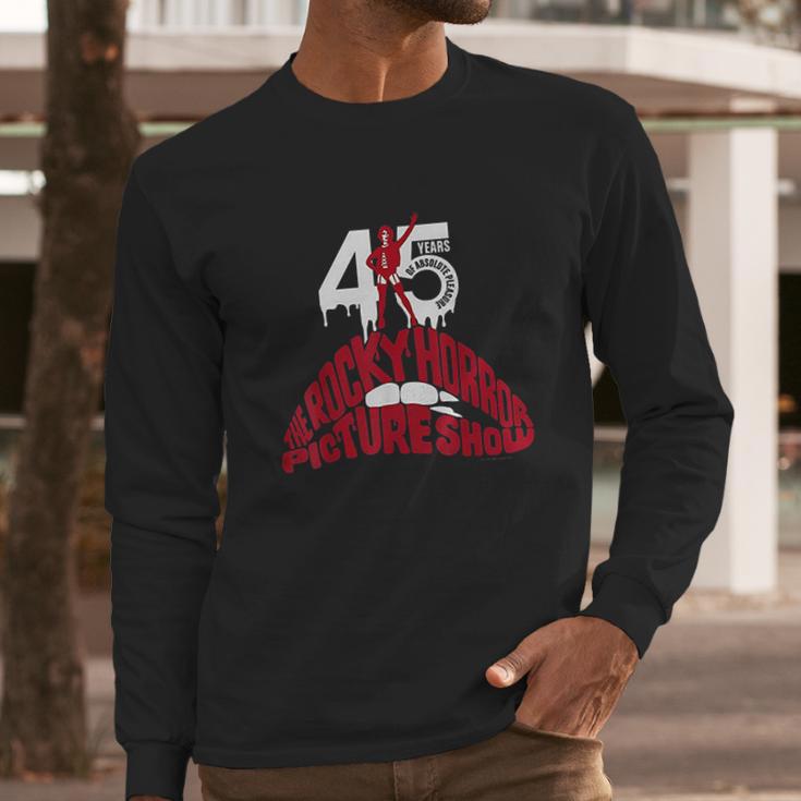 The Rocky Horror Picture Show 45Th Anniversary Red Logo Long Sleeve T-Shirt Gifts for Him