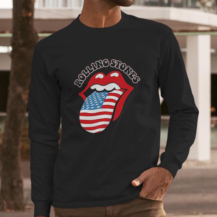 Rolling Stones Usa Tongue Long Sleeve T-Shirt Gifts for Him