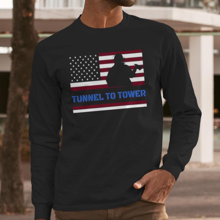 Rush Tunnel To Tower Vintage Firefighter Gift V2 Long Sleeve T-Shirt Gifts for Him