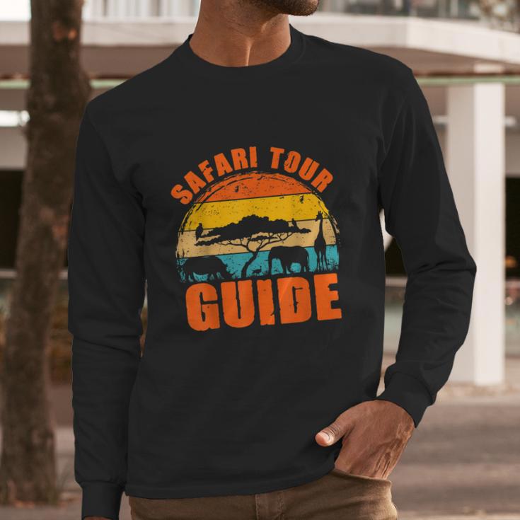 Safari Tour Guide Halloween Costume Animal Gift Long Sleeve T-Shirt Gifts for Him