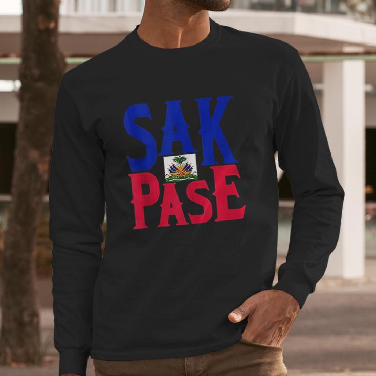 Sak Pase Art Cute Haitian Creole Pride Long Sleeve T-Shirt Gifts for Him