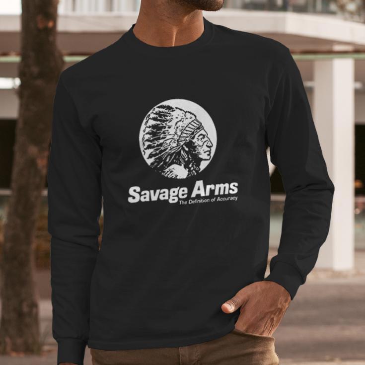 Savage Arms Firearms Long Sleeve T-Shirt Gifts for Him