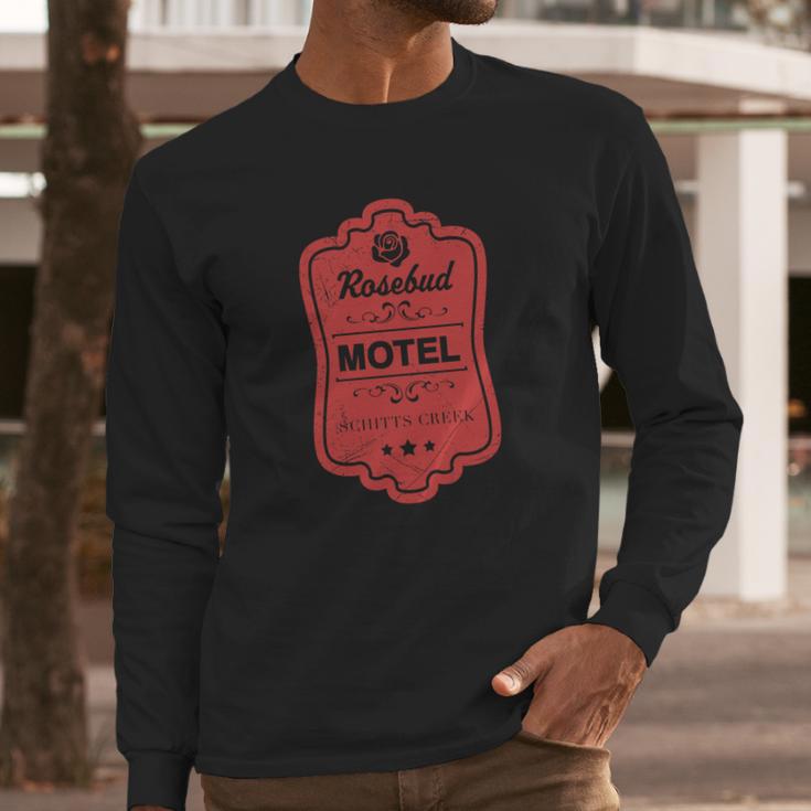 Schitts Creek Rosebud Motel Long Sleeve T-Shirt Gifts for Him