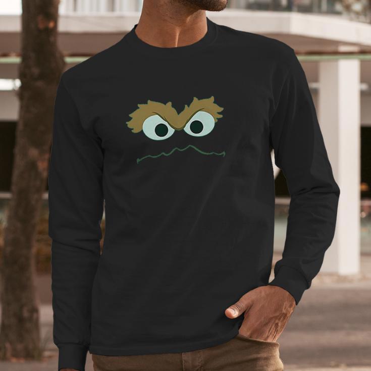 Sesame Street Oscar Face Long Sleeve T-Shirt Gifts for Him