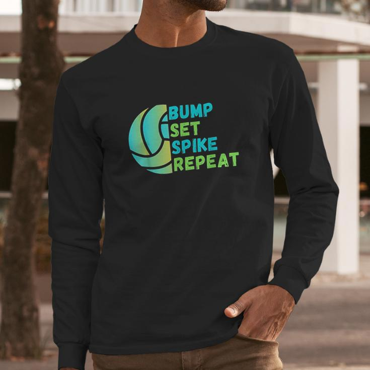 Set Spike Repeat Long Sleeve T-Shirt Gifts for Him