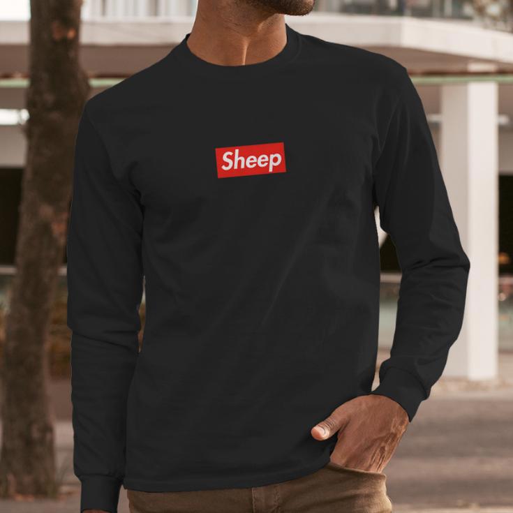 Sheep Box Logo 5 Colors Available Long Sleeve T-Shirt Gifts for Him