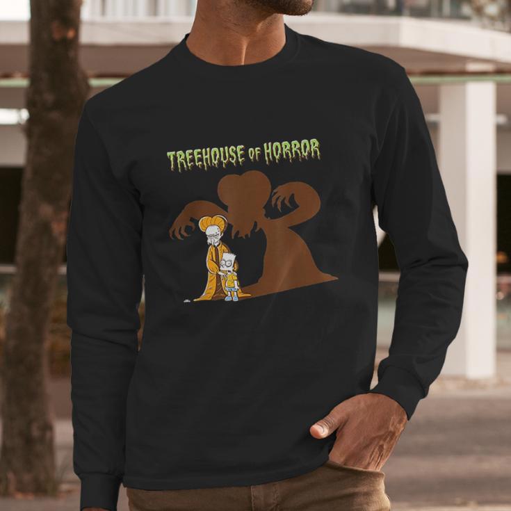 The Simpsons Treehouse Of Horror Dracula Burns And Bart Long Sleeve T-Shirt Gifts for Him