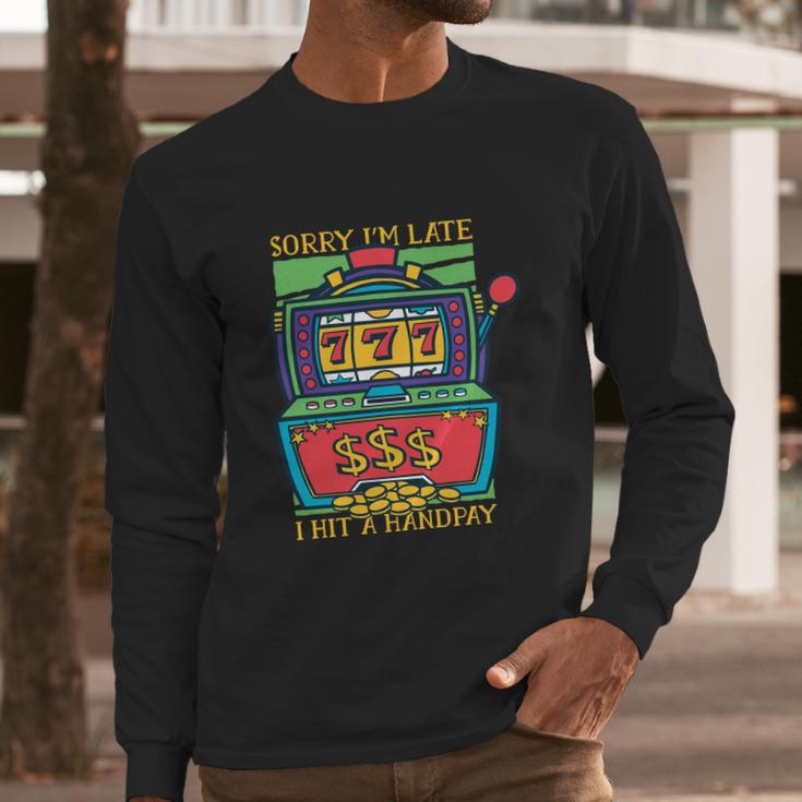 Slot Machine Handpay Long Sleeve T-Shirt Gifts for Him