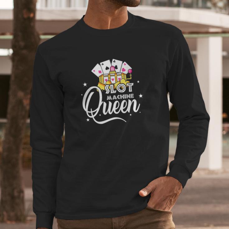 Slot Machine Queen Long Sleeve T-Shirt Gifts for Him