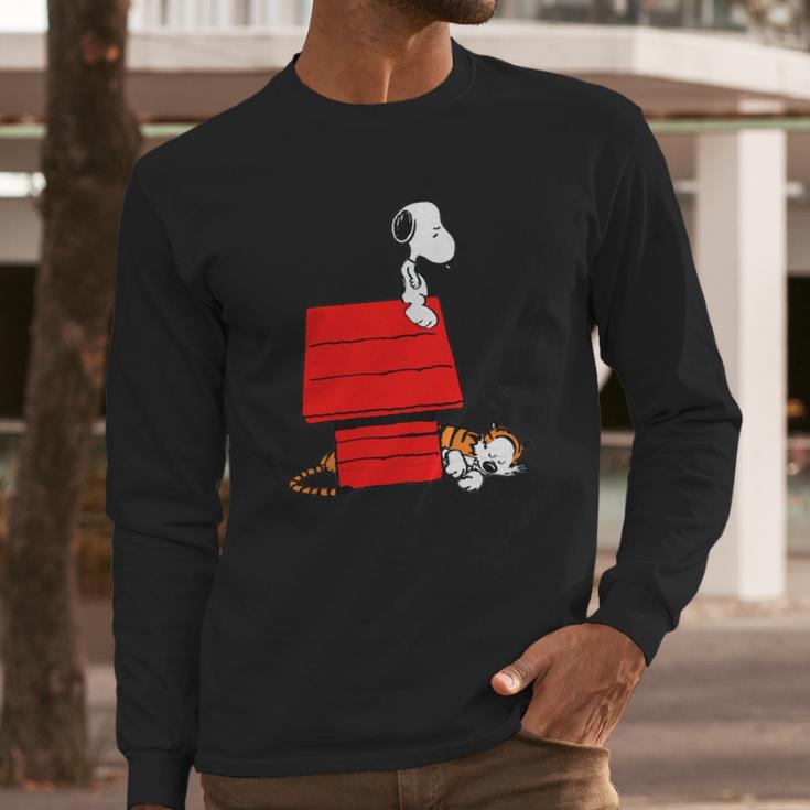 Snoopy And Hobbes Long Sleeve T-Shirt Gifts for Him