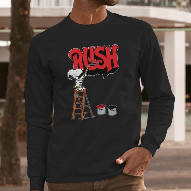 Snoopy Paint Rush Long Sleeve T-Shirt Gifts for Him