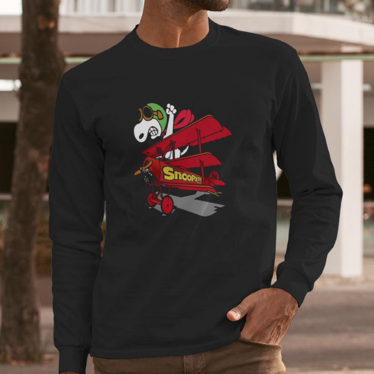 Snoopy Pilot Long Sleeve T-Shirt Gifts for Him