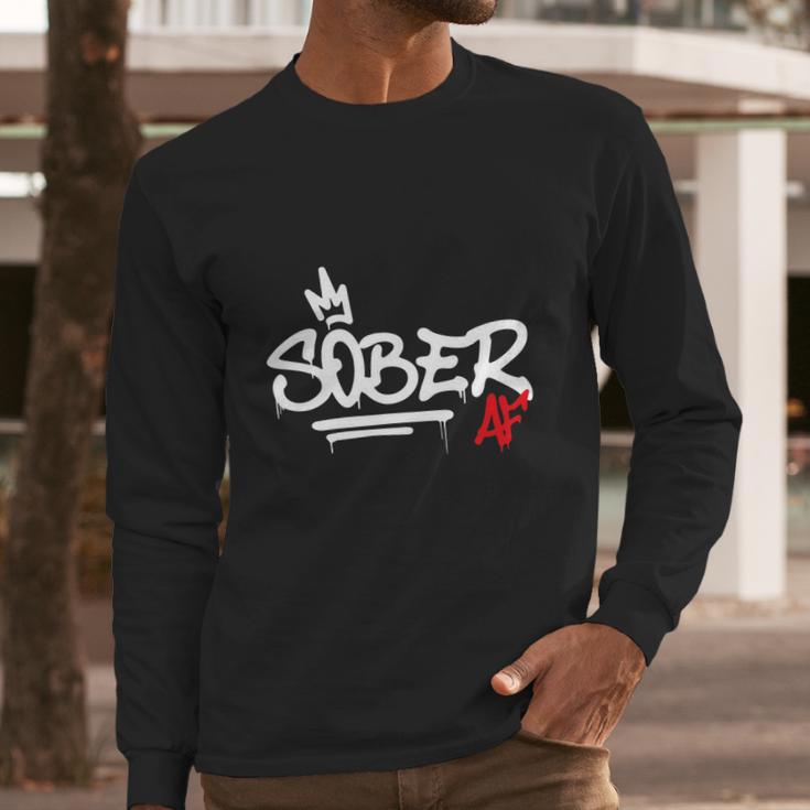 Sober Af Graffiti Long Sleeve T-Shirt Gifts for Him