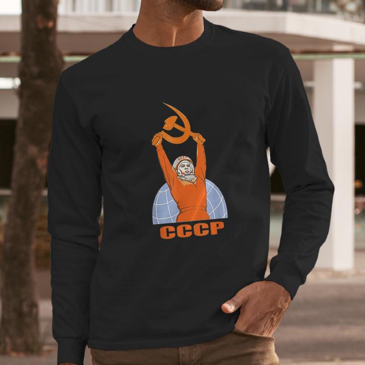 Soviet Propaganda Poster Ussr Communism Long Sleeve T-Shirt Gifts for Him