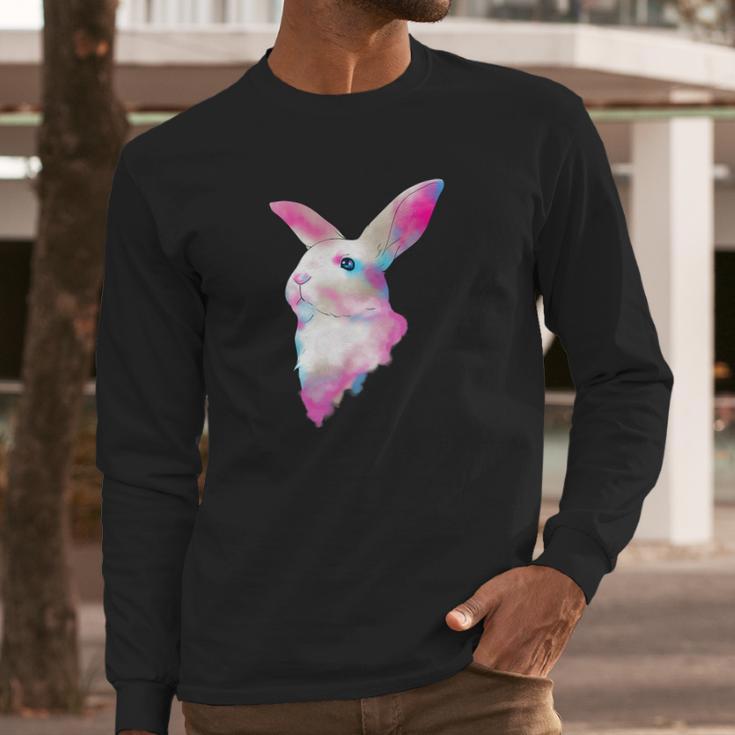 Space Galactic Awesome Rabbit Bunny Galaxy Long Sleeve T-Shirt Gifts for Him