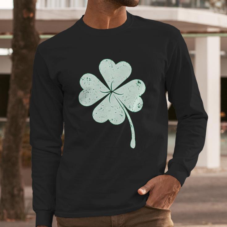 St Patricks Day Lucky Charm Clover Youth Kids Long Sleeve T-Shirt Gifts for Him