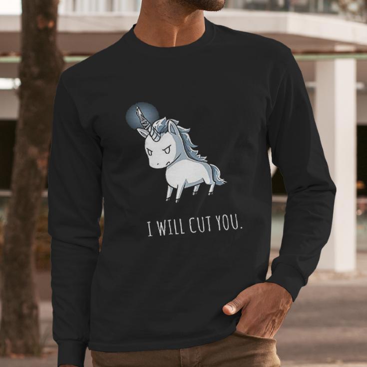 Stabby The Unicorn I Will Cut You Long Sleeve T-Shirt Gifts for Him