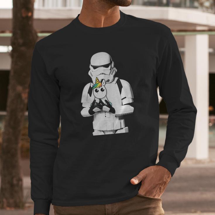 Star Wars Stormtrooper And Unicorn Shirt Long Sleeve T-Shirt Gifts for Him