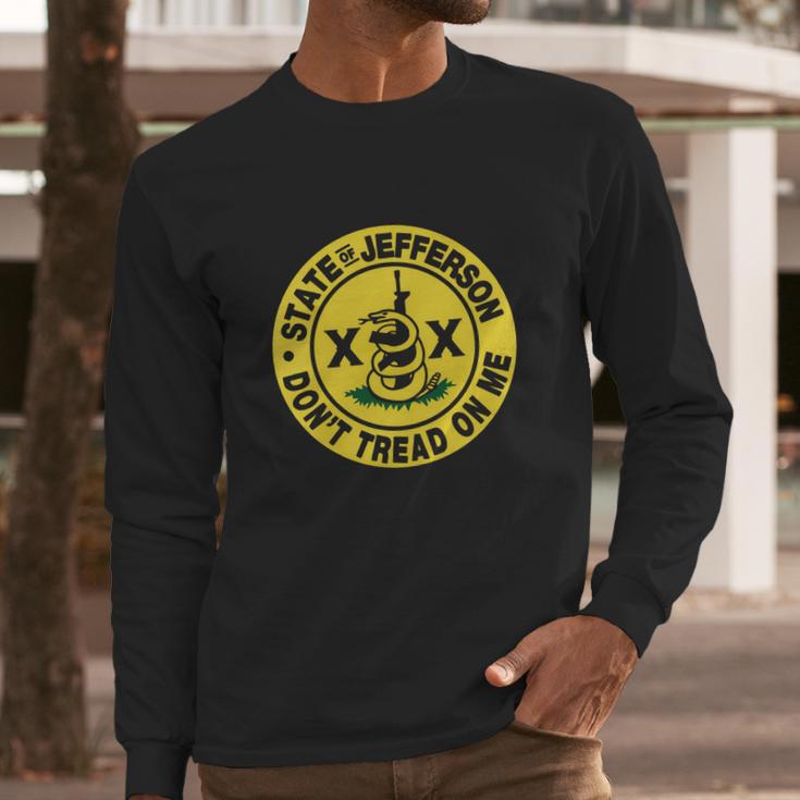 State Of Jefferson Dont Tread On Me Long Sleeve T-Shirt Gifts for Him