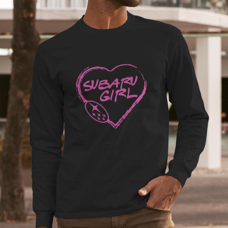 Subaru - Subaru GirlShirt T-Shirt Long Sleeve T-Shirt Gifts for Him