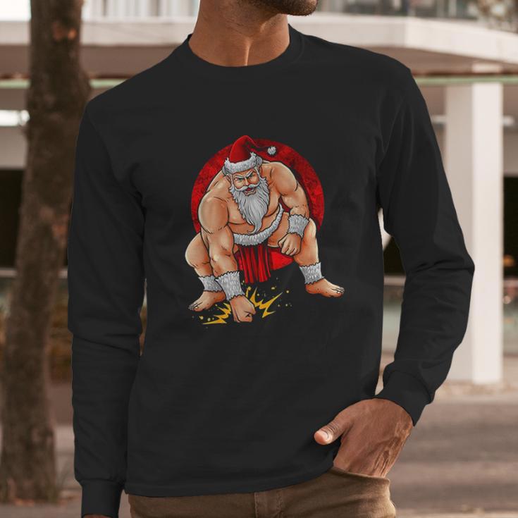 Sumo Santa Long Sleeve T-Shirt Gifts for Him