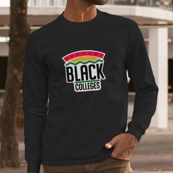 Support Black Colleges Hoodie Mocha Long Sleeve T-Shirt Gifts for Him