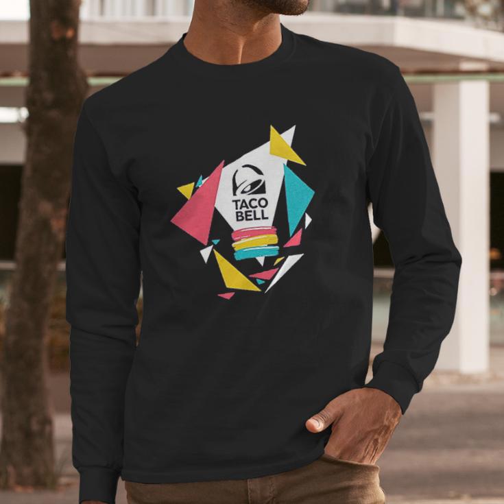 Taco Bell Confetti Logo Long Sleeve T-Shirt Gifts for Him