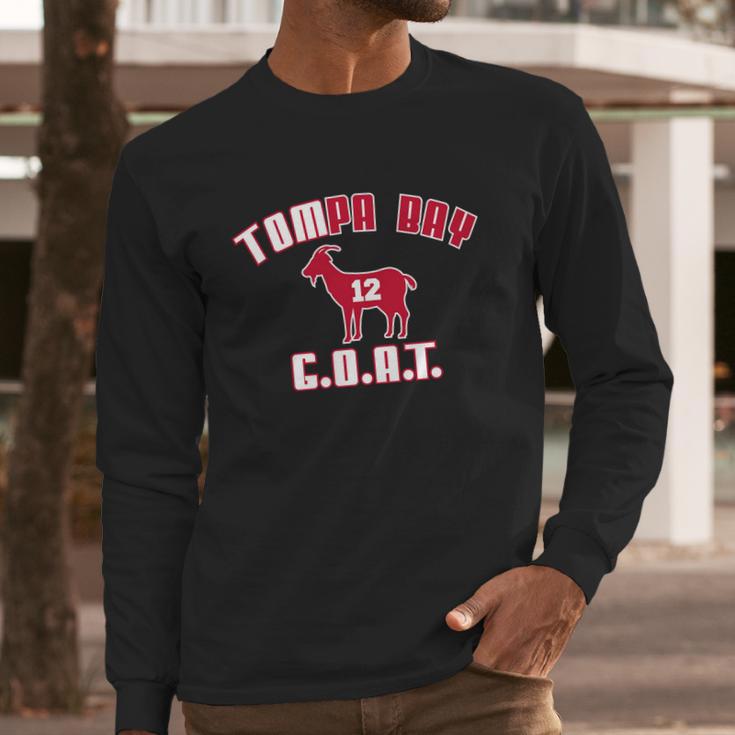 Tampa Bay Florida Football Goat Goat Football Long Sleeve T-Shirt Gifts for Him