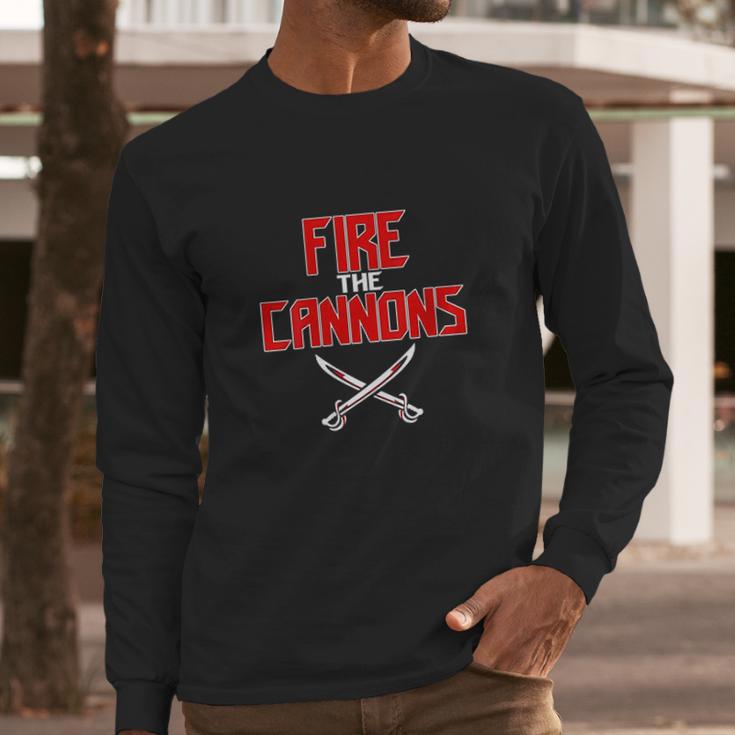 Tampa Bay Football Fire The Cannons Touchdown Long Sleeve T-Shirt Gifts for Him