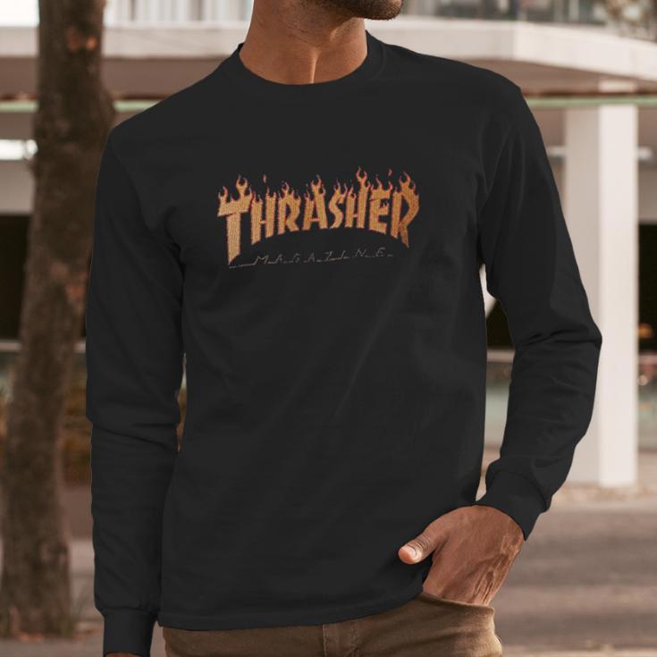 Thrasher Flame Long Sleeve T-Shirt Gifts for Him