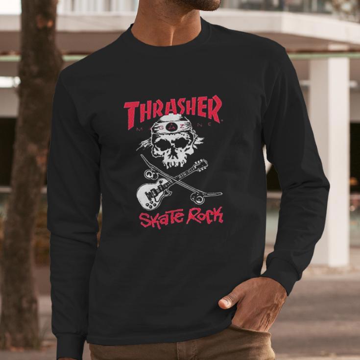 Thrasher Skate Rock Long Sleeve T-Shirt Gifts for Him