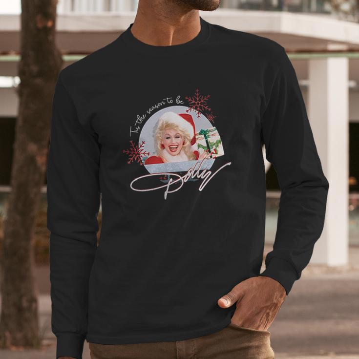 Tis The Season To Be Dolly Vintage Long Sleeve T-Shirt Gifts for Him